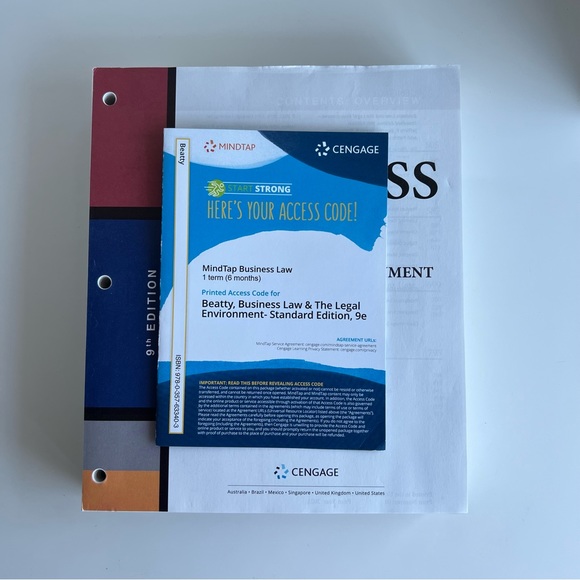 Cengage Business Law and the Legal Environment 9 Edition ISBN: 978-0-357-63340-3 - Picture 2 of 4